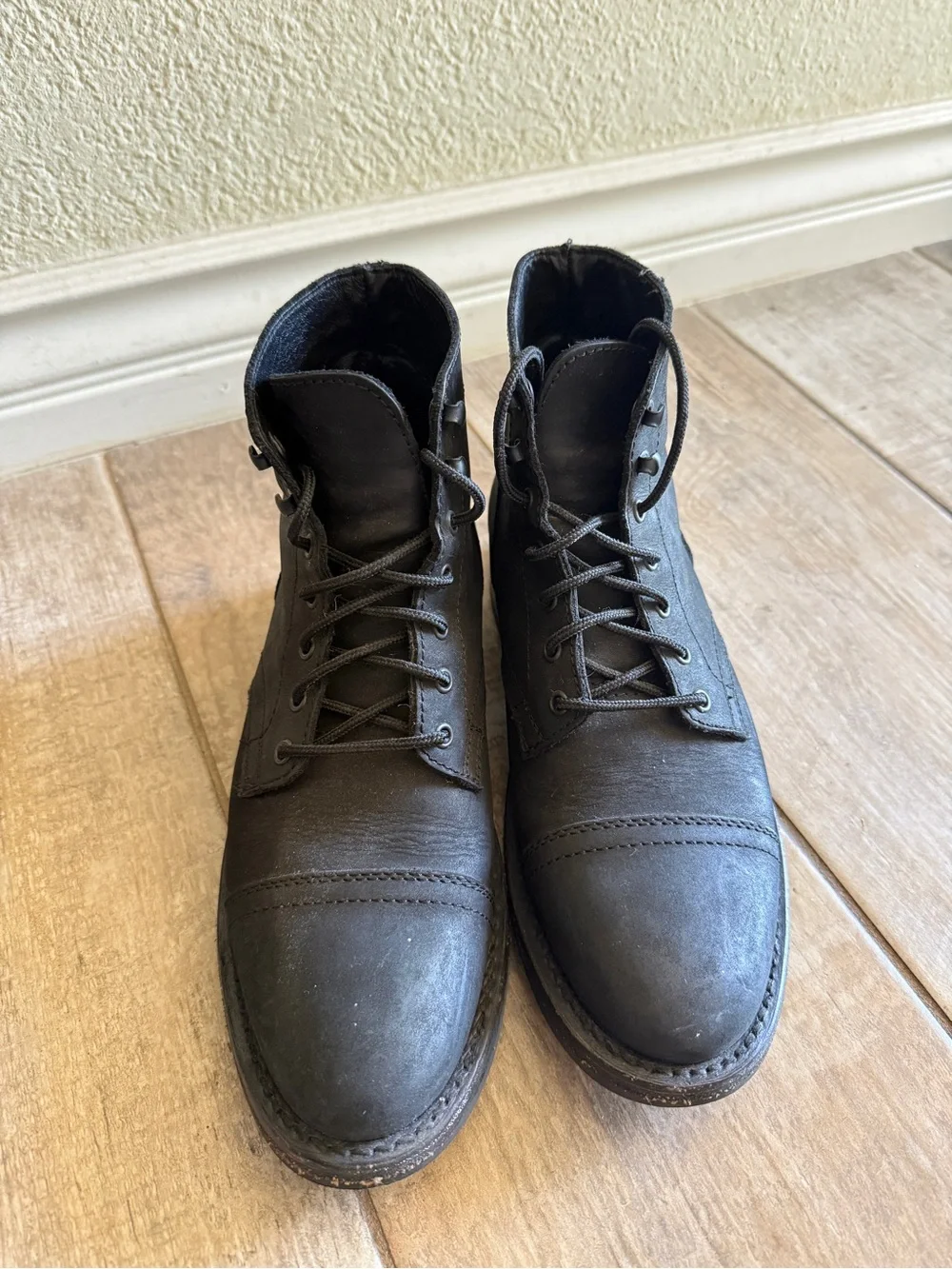Thursday Boot Company Men's Black-Matte Leather Boots (Captain)